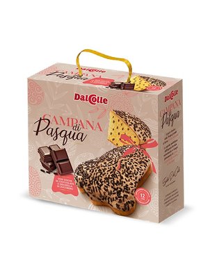 Панеттоне Dalcolle Campana di Pasqua Дзвін з шоколадними краплями 750г, Італія id_8878 фото