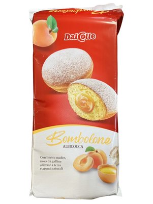 Пончики донатси Dalcolle Bombolone з абрикосовою начинкою 210г, Італія id_9293 фото