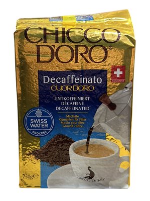 Кава мелена Chicco d'Oro Decaffeinato без кофеїну 250г, Швейцарія id_1677 фото