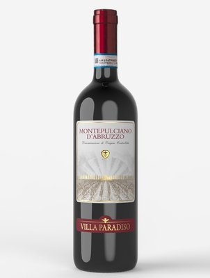 Столове вино червоне сухе Villa Paradiso Мontepulciano d'Abruzzo 13% 0.75л, Італія id_8735 фото