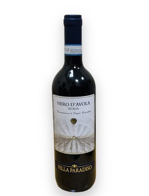 Столове вино червоне сухе Villa Paradiso Nero d'Avola Sicilia 13% 0.75л, Італія id_9463 фото