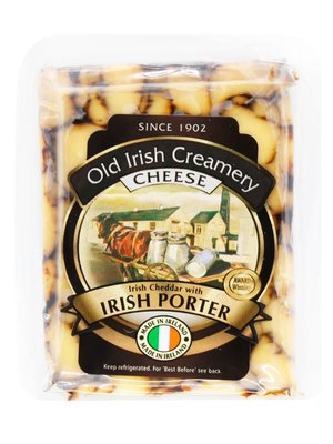 Сир Чеддер з ірландським портером Old Irish Creamery 150г, Ірландія id_9363 фото