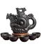 Автентичний чайник Дракон та фенікс з ісинської глини "Символ багатства, щастя та удачі" темний 500 мл, Китай id_8795 фото 8