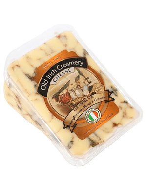 Сир Чеддер Old Irish Creamery з гарбузовим насінням, медом та корицею 150г, Ірландія id_9370 фото