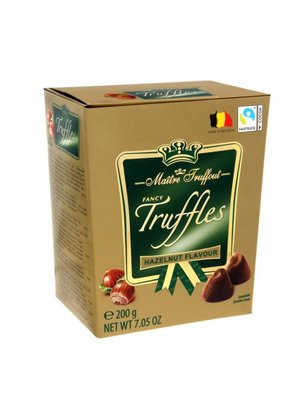 Трюфелі Maitre Truffout Truffles шоколадні цукерки з фундуком 200г id_2244 фото