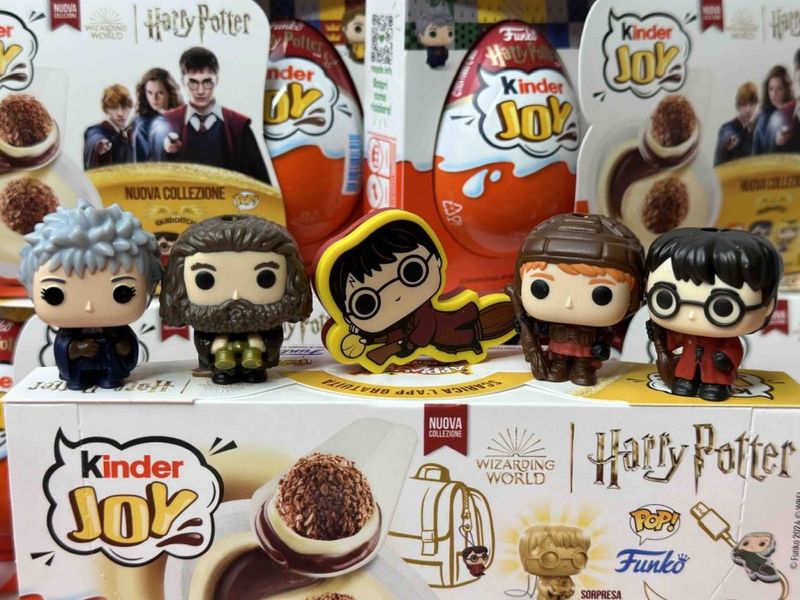 Набір Kinder Joy Funko Harry Potter Quidditch нова колекція 2024 року 3шт по 20г, Італія id_8770 фото