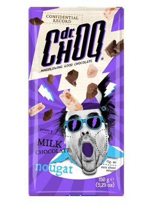 Шоколад молочний Dr.Choq Nougat з нугою 150г, Бельгія id_8664 фото