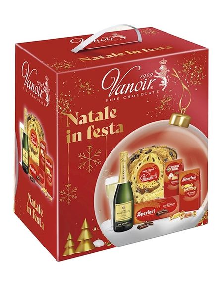 Різдвяний подарунковий набір преміальної якості Vanoir Natale in Festa Red із 5 складових, Італія id_8514 фото