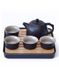 Чабань бамбукова (столик) для чайної церемонії з чорним піддоном 20х20х2.5см, Китай id_3723 фото 6