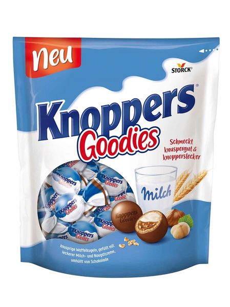 Шоколадні цукерки Knoppers Storck Goodies Milch з молочною нугою та фундуком 180г, Німеччина id_10129 фото