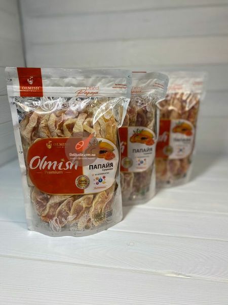 Папайя сушена без цукру натуральна Olmish Premium 500г, В'єтнам id_405 фото