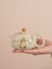 Чайник Сі Ши в стилі династії Сун "Весняне кошеня" ручної роботи крижана глазур 180мл, Китай id_9083 фото 5