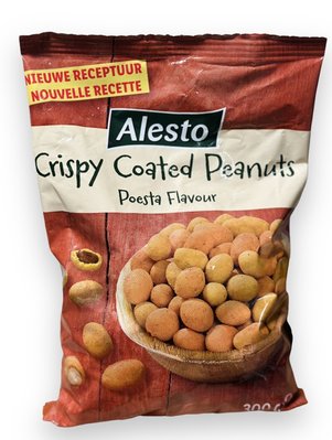 Арахіс Alesto Crispy Coated Peanuts Poesta Flavour з прянощами 300г, Нідерланди id_7910 фото