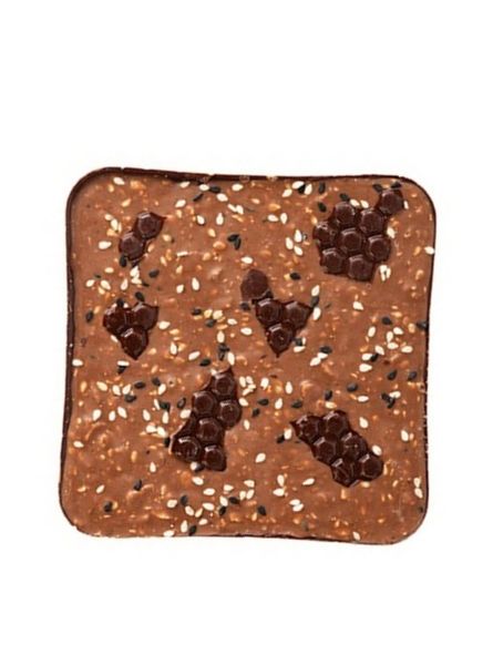 Плитка шоколаду Spell з медом та кунжутом 100г id_709 фото