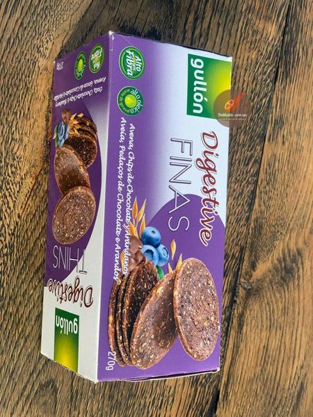 Печиво злакове з чорницею та какао Gullon Digestive Thins Finas 270г, Іспанія id_655 фото