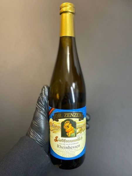 Столове вино біле напівсолодке Dr.Zenzen Liebfraumilch Rheinhessen QBA 9.5% 0.75л Німеччина id_3384 фото