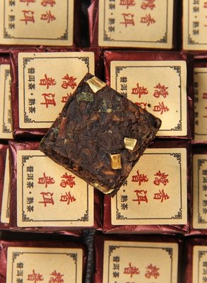 Чай Шу Пуер Nuoxiang оздоровчий з рисом шоколадна міні цегла 5шт по 7г, Китай id_8523 фото