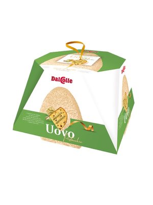 Панеттоне Dalcolle Uovo pistacchio у формі Великоднього яйця з фісташковим кремом 750г, Італія id_8880 фото