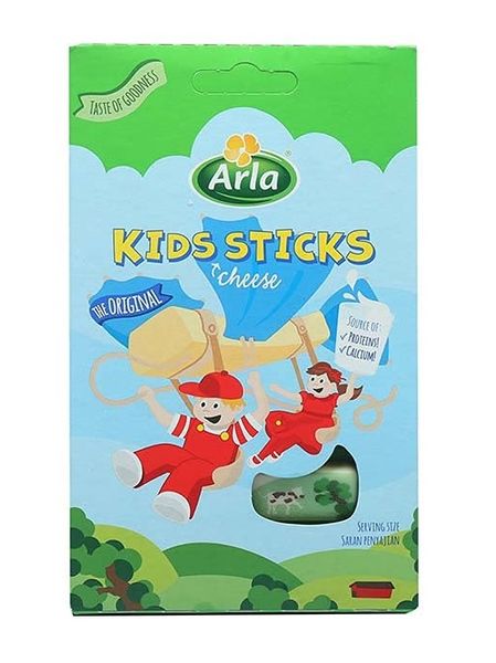 Сирні палички дитячі Arla Kids Sticks джерело протеїнів та кальцію 45% 6шт 108г, Данія id_10023 фото