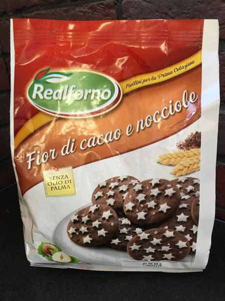 Печиво з какао та фундуком Fior di сacao e nocciole Realforno 700г, Італія id_298 фото