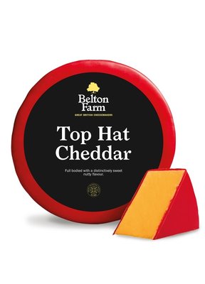 Англійський сир чеддер Belton Farm Top Hat Red Wax Cheddar, Великобританія id_1025 фото
