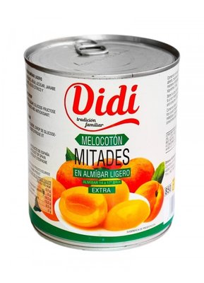 Персик у сиропі Didi Extra Melocoton Mitades половинки 840г, Іспанія id_3179 фото