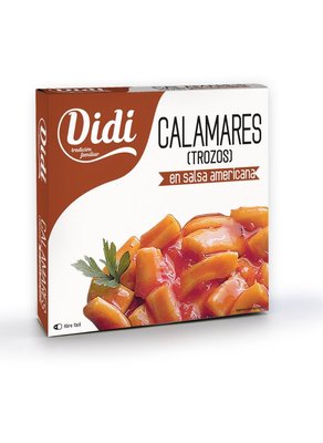 Кальмар в соусі Didi Calamares Trozos en Salsa Americana шматочками 266г, Іспанія id_1727 фото