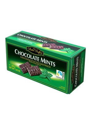 Плитки чорного шоколаду Maitre Truffout Chocolate Mints з м'ятою 200г, Австрія id_2015 фото