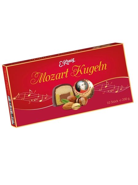 Марципанові цукерки Erich Koenig Mozart Kugeln з фісташковою начинкою 200г, Німеччина id_9139 фото