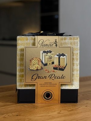 Різдвяний подарунковий набір Vanoir Gran Reale Gold Panettone e Boules Панеттоне та цукерки, Італія id_10498 фото