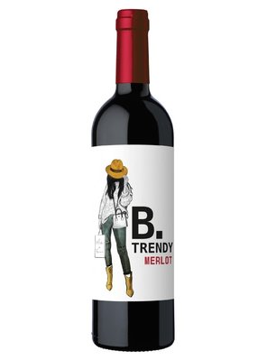 Вино червоне сухе B.Trendy Merlot 12% 0.75л, Франція id_8822 фото