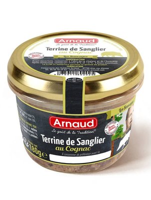 Паштет з м'яса кабана Arnaud Terrine de Sanglier au Cognac з коньяком 180г, Франція id_8576 фото