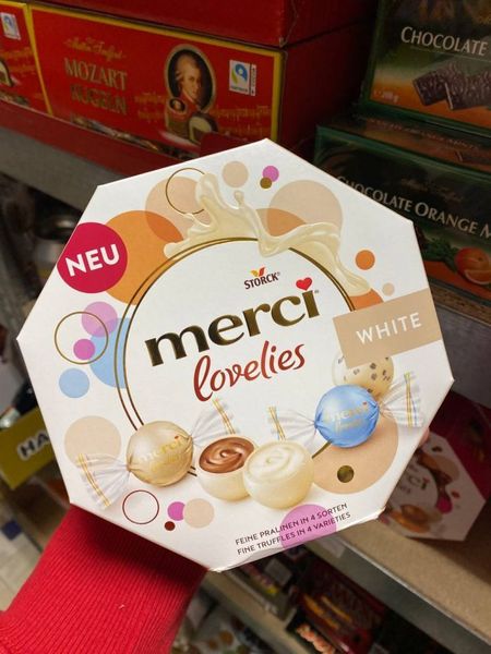 Цукерки з білого шоколаду Merci Lovelies White 185г, Німеччина id_3030 фото