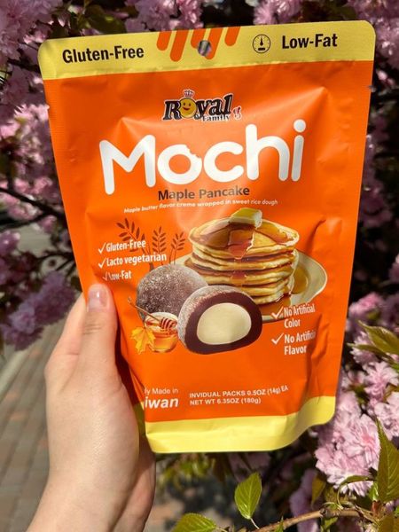 Японські тістечка Мочі Royal Family Mochi Maple Pancake Панкейк з кленовим сиропом 180г, Тайвань id_8938 фото