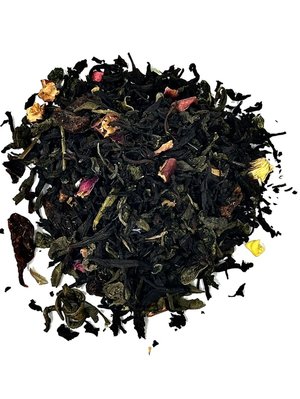 Натуральний чай 1001 Ніч: Купаж чорного та зеленого чаїв з трояндою, шафраном та шматочками фруктів 50г id_9666 фото