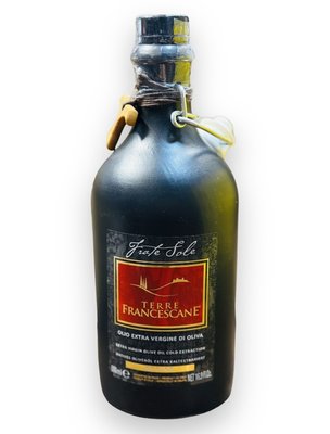 Елітна оливкова олія Terre Francescane Fratello Sole в керамічній пляшці 500 мл, Італія id_9508 фото