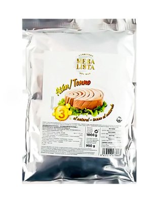 М'ясо тунця у власному соку Mesa Lista у фользі 1кг, Іспанія id_3183 фото