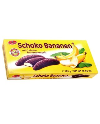 Цукерки шоколадні Sir Charles Schoko Bananen з бананами 300г id_2019 фото