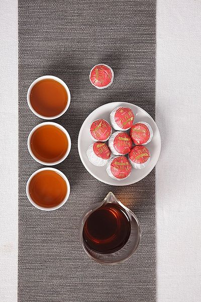 Чай розсипний Шу Пуер Палацовий витриманий в мандарині 2019 рік, Китай id_8733 фото