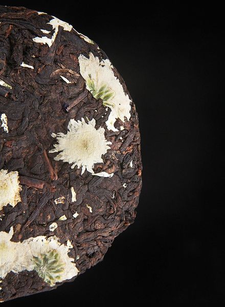 Чай Шу Пуер з квітами хризантеми 100г, Китай id_879 фото