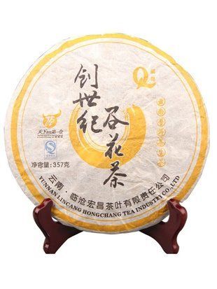 Колекційний Шен Пуер Chu&agrave;ngsh&igrave;j&igrave; Gǔ Huāch&aacute; (Чай Дощових Квітів) гора Баньдун Лінцан 2008 рік 357г, Китай id_12585 фото