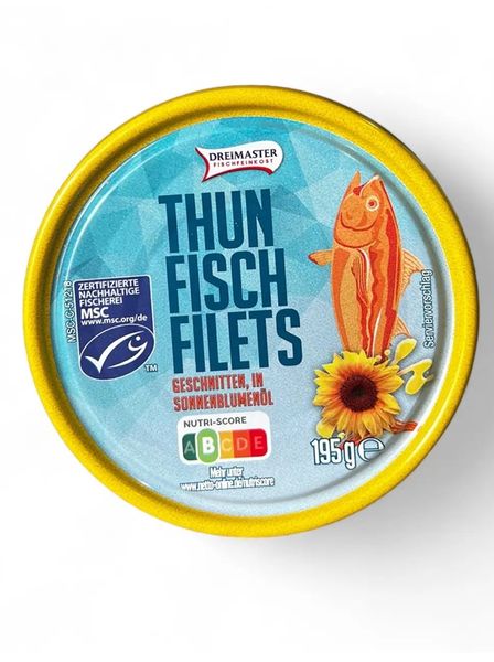 Філе тунця Dreimaster Thunfisch Filets в олії 195г, Німеччина id_10119 фото