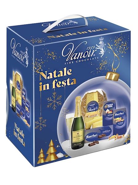 Різдвяний подарунковий набір преміальної якості Vanoir Natale in Festa Blu із 5 складових, Італія id_8513 фото