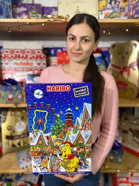 Адвент календар Haribo з жувальними солодощами (желейками) 300г, Німеччина id_498 фото