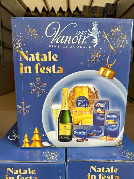 Різдвяний подарунковий набір преміальної якості Vanoir Natale in Festa Blu із 5 складових, Італія id_8513 фото