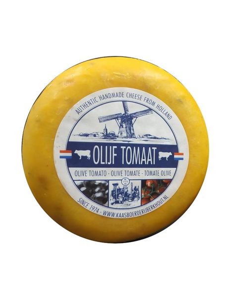 Сир Гауда Berkhout Olijf Tomaat Оливки-томат фермерський ~ 450г, Голландія id_209 фото