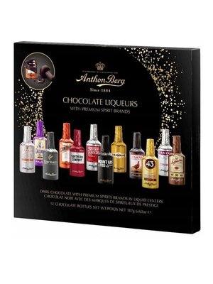 Пляшечки шоколадні Anthon Berg Chocolate Liquers з алкогольними напоями 12шт 187г, Данія id_10505 фото