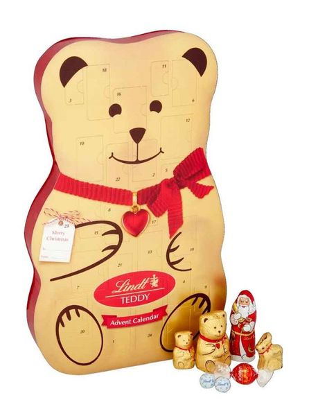 Адвент-календар Lindt Teddy у формі ведмедика Тедді 310г, Німеччина id_8224 фото