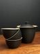 Дорожній набір посуду з кераміки гайвань і три піали чорний, Китай id_8840 фото 9