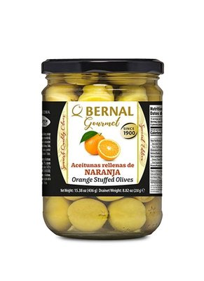 Оливки Bernal Naranja Orange фаршировані апельсином с/б 436г, Іспанія id_3394 фото